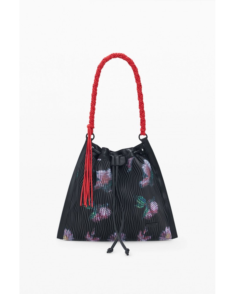 SAC A DOS TAILLE MOYENNE A TEXTURE FLORALE