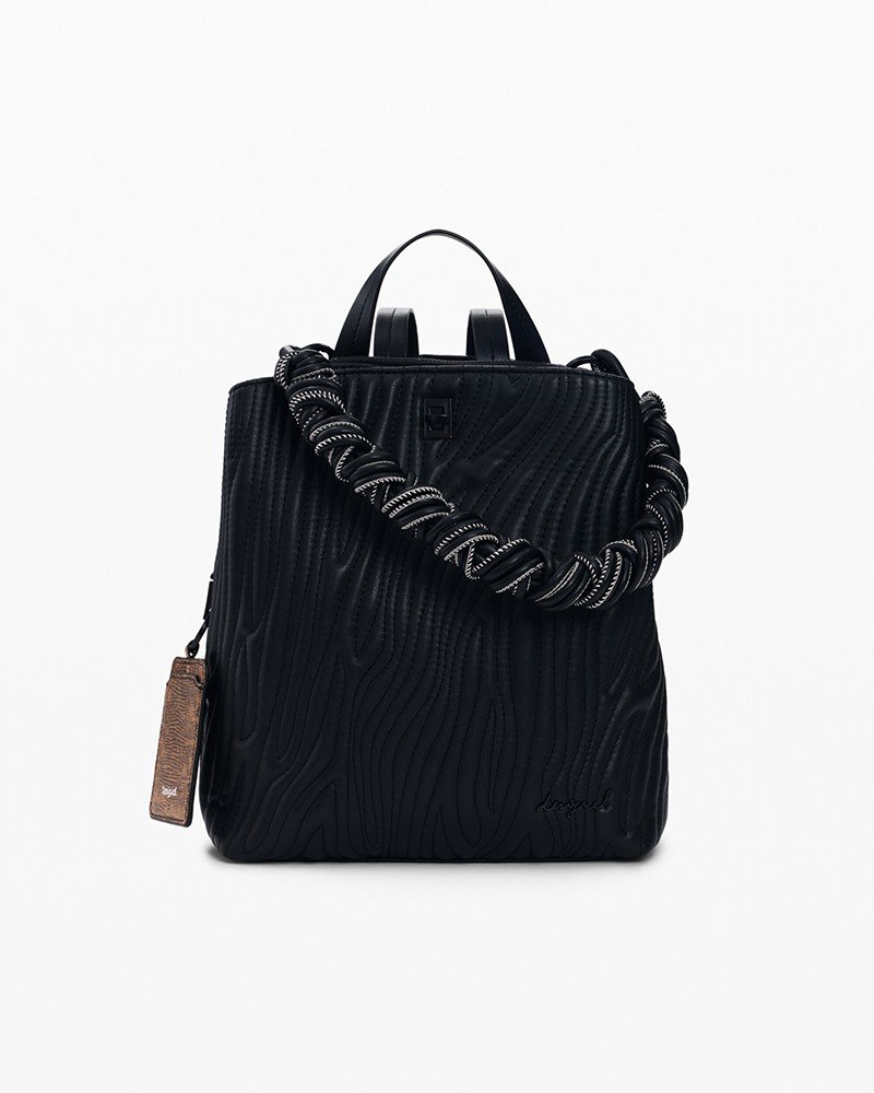 PETIT SAC À DOS À RELIEF NOIR